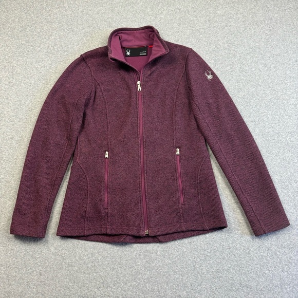 Spyder Endure Polyester Fleece Jacket‎ Womens Medium Full Zip Embroidered Logo - Picture 1 of 10